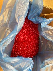 lot 5 image: Box of 25 lbs Hot Tamales Candy