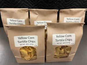 lot 27 image: Set of 5 Yellow Corn Tortilla Chips 8oz Bags
