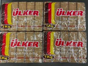 lot 32 image: CO 1 - Set of 4 Packs of lker Tea Biscuits 1kg Each