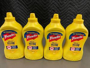 lot 125 image: AZ 1 - Set of 4 Frenchs Classic Yellow Mustard 830ml Bottles