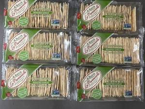 lot 140 image: AZ 4 - Set of 6 Packaged La Panzanella Roasted Garlic Artisanal Crackers