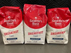 lot 175 image: Set of 3 Seattles Best Coffee Breakfast Blend Medium Roast 12 oz Bags