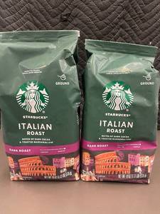 lot 402 image: 2 Bags of Starbucks Italian Roast Ground Coffee 18oz