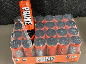 lot 436 image: 24-Pack Prime Orange Mango Energy Drinks
