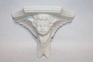 lot 4 image: Decorative Wall Mounted Angel Shelf