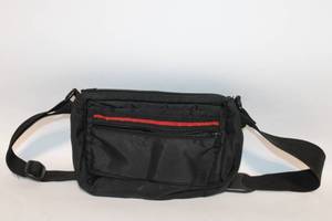 lot 73 image: Black Fanny Pack with Red Interior