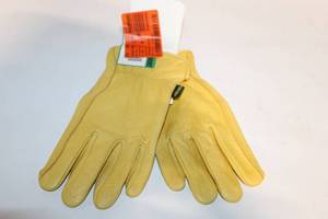 lot 121 image: Firm Grip XL Deerskin Leather Gloves