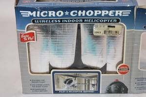 lot 129 image: Micro Chopper Wireless Indoor Helicopter with Controller