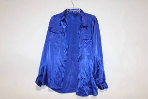 lot 142 image: Laura Scott Womens Size 16 Blue Polyester Blouse