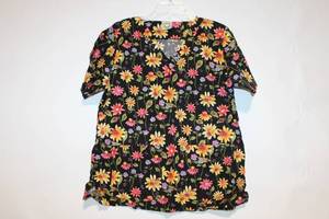 lot 144 image: Cottonality Womens Floral Top - Size Medium