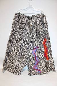 lot 151 image: L-Sized Handcrafted Artisan Pants with Tribal Pattern and Colorful Embroidery
