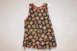 lot 154 image: Floral Fruit Print Sleeveless Womens Blouse with Pocket