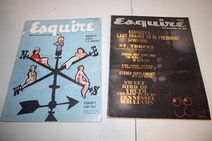 lot 214 image: Set of 2 Vintage Esquire Magazines from 1953 and 1959