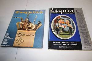 lot 217 image: Vintage Esquire Magazines December 1937 and January 1959 Issues