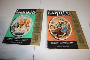 lot 219 image: Pair of 1940 Esquire Magazines - March and September Issues