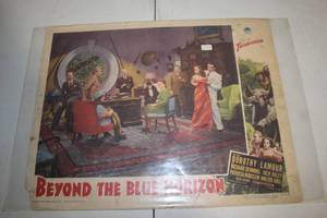 lot 242 image: Vintage Beyond the Blue Horizon Movie Poster - 1942