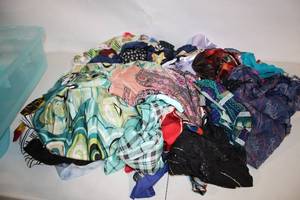lot 246 image: Large Collection of Assorted Womens Fashion Scarves
