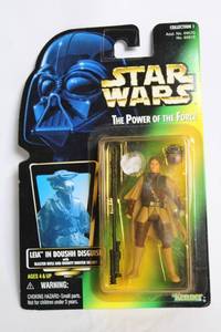 lot A-294 image: Star Wars The Power of the Force Leia in Boushh Disguise Action Figure