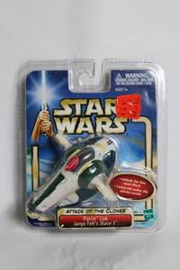lot A-297 image: Star Wars Attack of the Clones Jango Fetts Slave I Toy