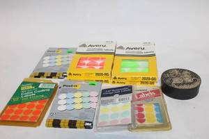 lot 329 image: Collection of 7 Assorted Removable and Color Coding Labels