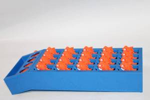 lot 332 image: Vintage Blue Clown Heads Coin Bank Game