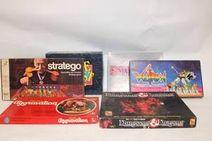 Collection of 6 Vintage Board Games: Dungeons & Dragons, Voltron, and More