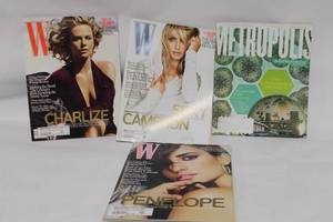 lot 360 image: Collection of W and Metropolis Magazines Featuring Celebrity Covers