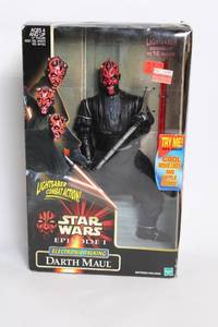 lot A-393 image: Star Wars Episode I Electronic Talking Darth Maul Action Figure