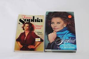 lot 415 image: Set of 2 Books about Sophia Loren - Signed Sophia Living and Loving