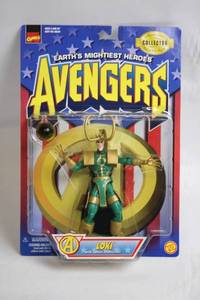 lot 417 image: Toy Biz Marvel Comics Avengers Loki Action Figure with Sphere of Mischief