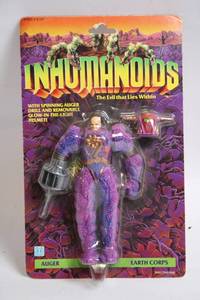 lot 418 image: Inhumanoids Auger Earth Corps Action Figure with Spinning Auger Drill