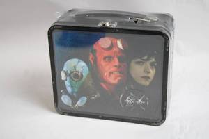 lot 428 image: Hellboy Themed Metal Lunchbox with Characters Print