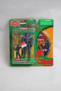 lot 437 image: GI Joe vs Cobra Spy Troops Cobra Commander Figure with Mission Disc