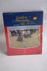 lot 444 image: Sealed Golden Americana 1000 Piece Deluxe Puzzle - An Old Time Plains Fight