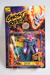 lot 456 image: Ghost Rider Zarathos Action Figure with Flame Glow and Comic Book