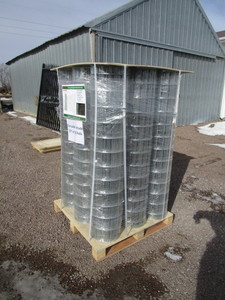 lot 26 image: (9) Rolls AllMetal 5x66 Galvanized Fencing