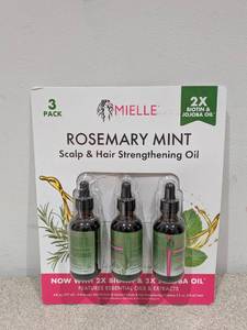 lot 13 image: NEW MIELLE 3PK. ROSEMARY MINT OIL