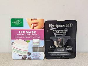 lot 25 image: MARIO BADESCU LIP MASK (1 MISSING) & PERRICONE MD COLD PLASMA NECKCHEST