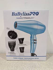 NEW BABYLISS PRO NANO TITANIUM TURBO PROFESSIONAL DRYER