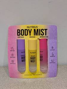 lot 22 image: NUTRIUS BODY MIST (3PK.)