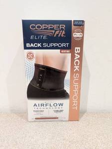 lot 37 image: NEW COPPER FIT ELITE BACK SUPPORT