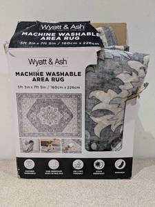 lot 74 image: NEW WYATT & ASH DARYA MACHINE WASHABLE AREA RUG