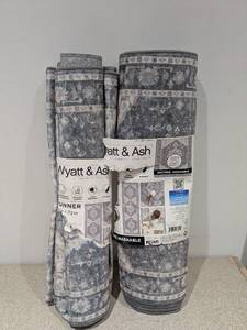 lot 101 image: 2 NEW WYATT & ASH MACHINE WASHABLE DARYA RUNNERS