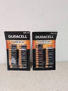 lot 104 image: 2 PACKS OF AA DURACELL BATTERIES