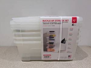 lot 57 image: NEW IRIS BUCKLE-UP STORAGE SET (MISSING 1 LOCKING HANDLE)