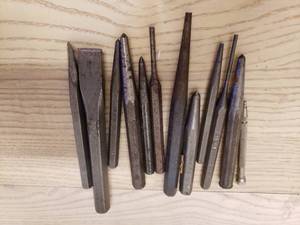 lot 10 image: Set of Punches and Chisels