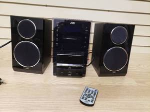 lot 45 image: JVC Micro Component System, Tuner, CD, Ipod Station, USB