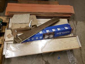 lot 84 image: miscellaneous Pallet of flooring see pictures