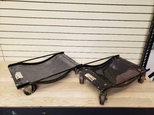 lot 49 image: 2 Heavy Duty Car Dollies with Cast Iron Dollies