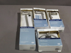 4 Piece Moen Banbury Brushed Nickel Bathroom Accessories